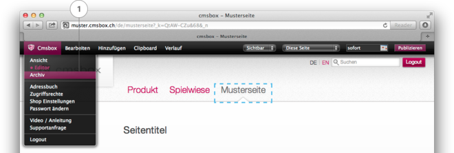 Alte Inhalte aus dem Archiv holen