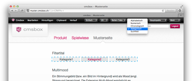 Filter «Kategorisch»