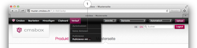 «Keine Aktionen» im Verlauf