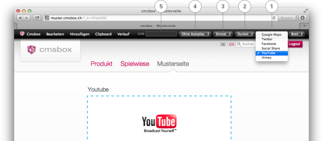 Einstellungen YouTube